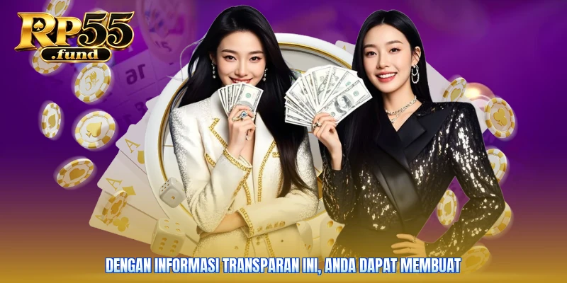 Dengan informasi transparan ini, Anda dapat membuat