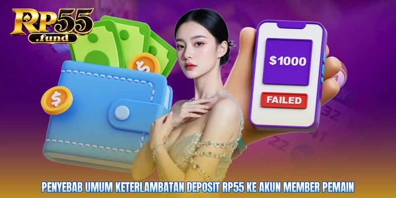 Penyebab umum keterlambatan deposit RP55 ke akun member pemain